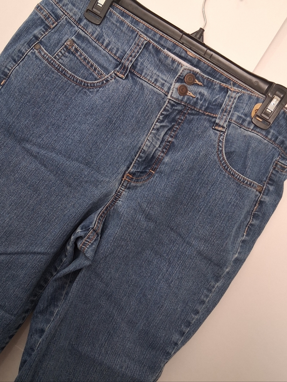 BANDOLINO Blue Jean Capri Shorts Women Size 12 - Picture 10 of 10